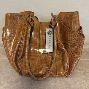 Treviso Purse Handbag‎ Tan Vinyl NWT
